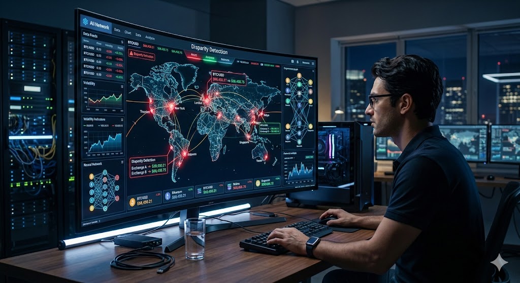 AI Powered Real Time Crypto Currency Price Disparancy Scanner